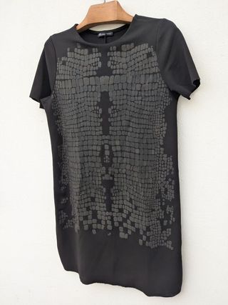 Zara abito M nero tunica nuovo