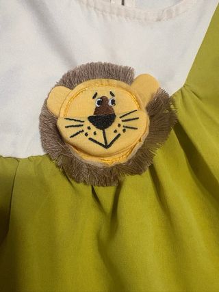 Vestido niña 5 años león