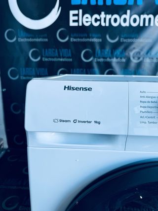 400.Lavadora Hisense 9 kilos Inverter Nueva Tara.