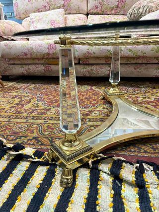 MESA DE CENTRO DE CRISTAL