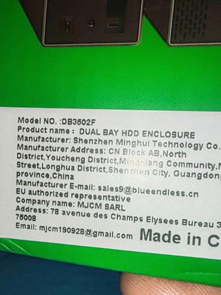 Blueendless DB350 Case Hard Disk 3.5 USB 3.0
