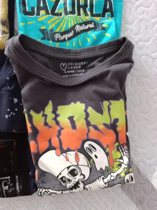 Lote 4 Camisetas Niño 10 Años