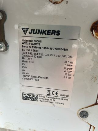 Calentador de gas Junkers