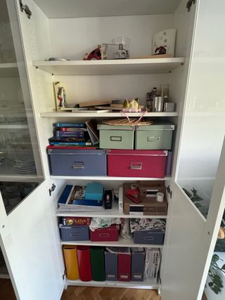 2 Vetrine in vetro e legno Ikea