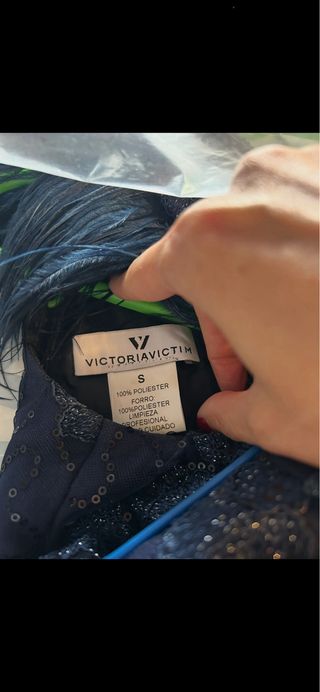 Vestido azul marino talla 36