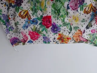 Vestido flores/ lunares manga volante T.38