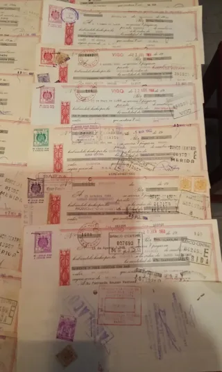 Lote 45 Letras de Cambio Antiguas