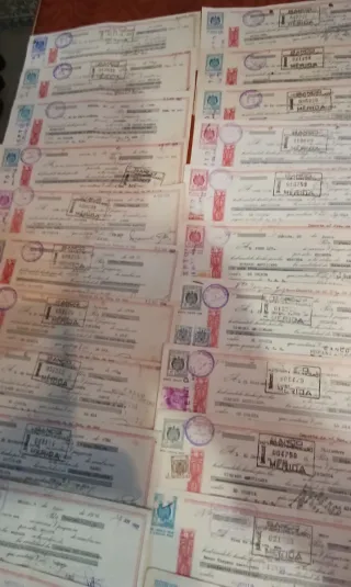 Lote 45 Letras de Cambio Antiguas