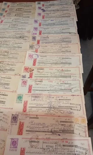 Lote 45 Letras de Cambio Antiguas