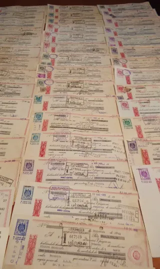 Lote 45 Letras de Cambio Antiguas