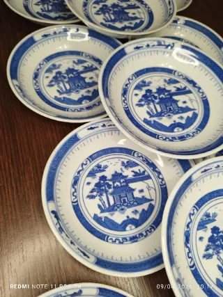 Lote 12 platitos porcelana china