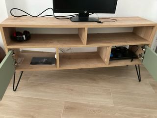 Mueble TV madera y metal