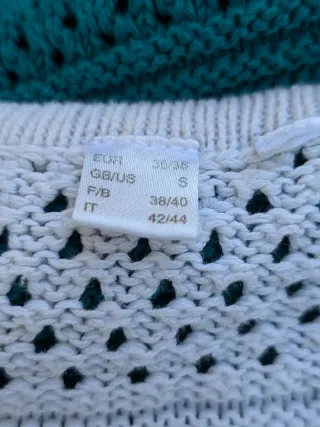 Vintage maglia cotone donna S oversize