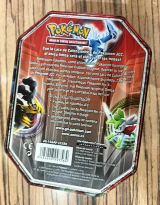 Caja Metálica Pokémon Cartas