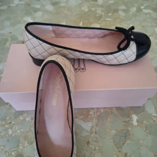 Pretty Ballerinas Bailarinas Beige y Negro