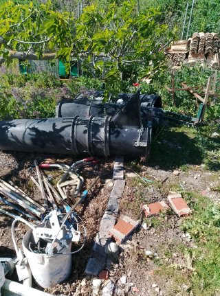 Se vende. Bajante construcción escombros