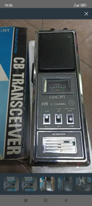 Emisora CB GREAT 6 canales 27 MHz