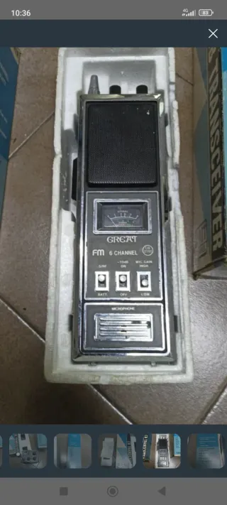 Emisora CB GREAT 6 canales 27 MHz