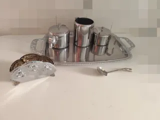 Juego de té/café metálico