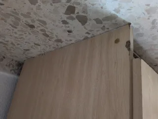 Armario de madera beige