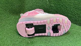 Zapatos LED con Ruedas Dobles Rosa Niña
