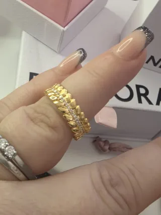 Anillo Bañado en Oro 14k