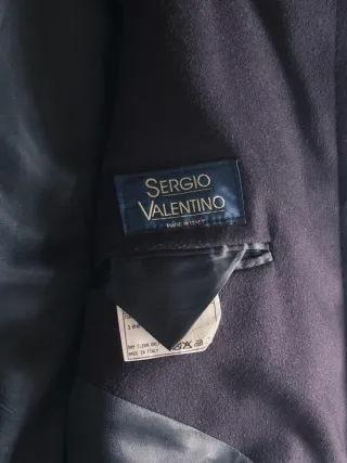 Cappotto Loden Vintage Blu Navy - Made in Italy