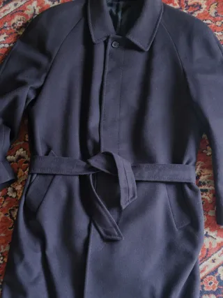 Cappotto Loden Vintage Blu Navy - Made in Italy