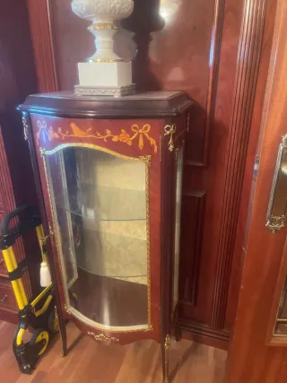 Mesa consola antigua de madera