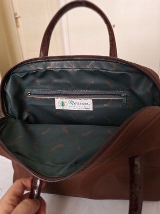 Borsa donna marrone con manici