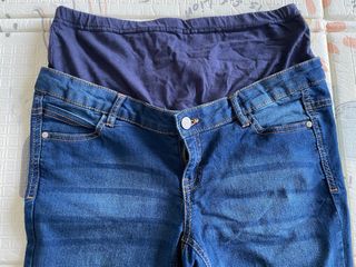 Pantalón vaquero premamá azul