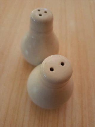 Set Sale e Pepe Ceramica Bianca