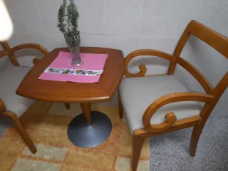 Mesa madera 60x60 alto 63