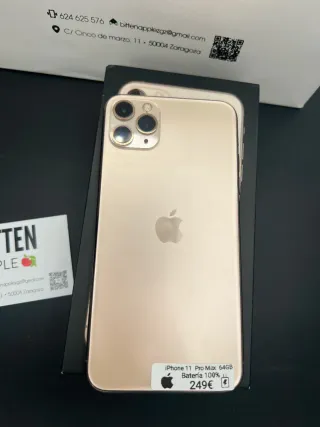 iPhone 11 Pro Max 64GB. ORO GARANZIA CAMBIO
