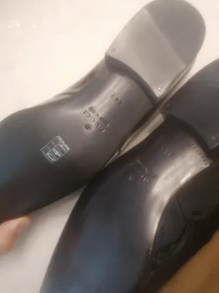 Zapatos Gucci Negro Charol Talla 44