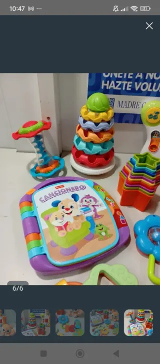 Lote Juguetes 0-2 Años educativos 9 unidades