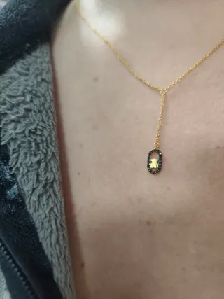 Colgante Tous Oso Negro y Dorado