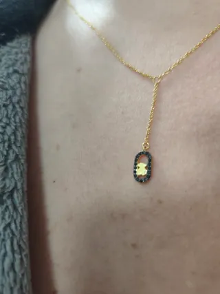 Colgante Tous Oso Negro y Dorado