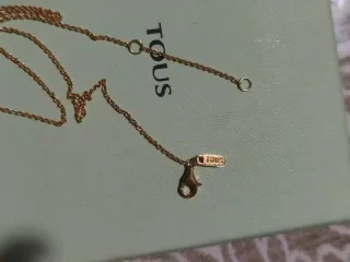 Colgante Tous Oso Negro y Dorado