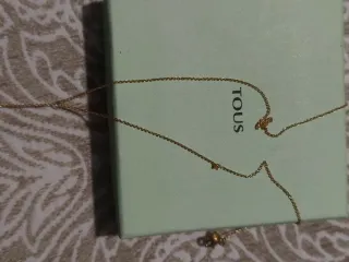 Colgante Tous Oso Negro y Dorado