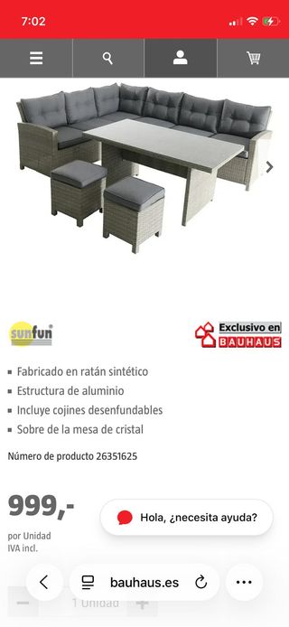 Conjunto de muebles de terraza, buen estado.