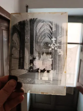 9 Negativos de cristal Catedral León Antiguos