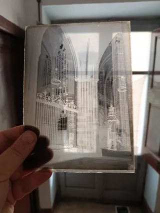 9 Negativos de cristal Catedral León Antiguos
