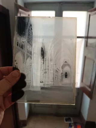 9 Negativos de cristal Catedral León Antiguos