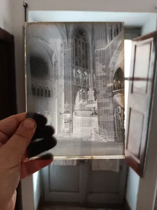 9 Negativos de cristal Catedral León Antiguos