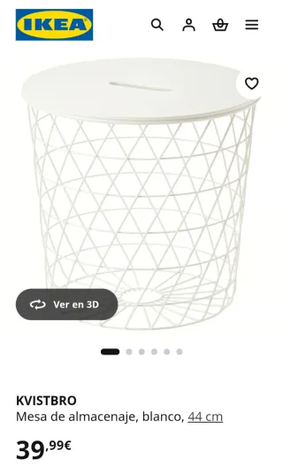 Mesita Kvistbro Ikea Metal Madera