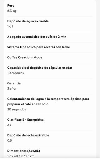 Cafetera Nespresso Vertuo Lattissima Garantia (3)