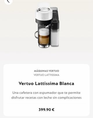 Cafetera Nespresso Vertuo Lattissima Garantia (3)