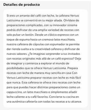 Cafetera Nespresso Vertuo Lattissima Garantia (3)