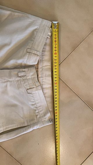 Pantaloni cargo leggeri beige taglia 44